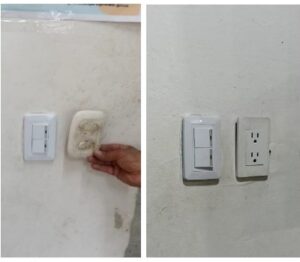Proyecto eléctrico en Carmen de Apicalá: instalación de interruptores, tomas y cableado en las aulas de la Institución Educativa Pedro Pabón Parga para mayor seguridad y modernización de la red.