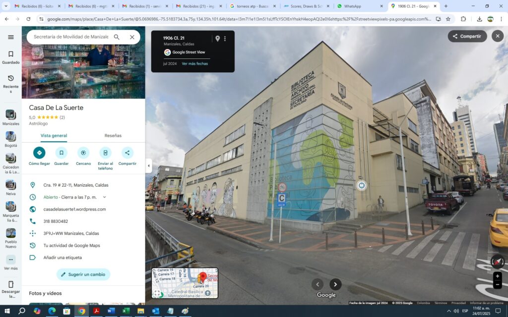 Vista de la fachada de la Secretaría de Movilidad de Manizales, punto central para la gestión y control del sistema semafórico de la ciudad.