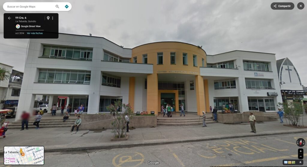 Fachada principal del Centro Administrativo Municipal de La Tebaida, sede de la Alcaldía.